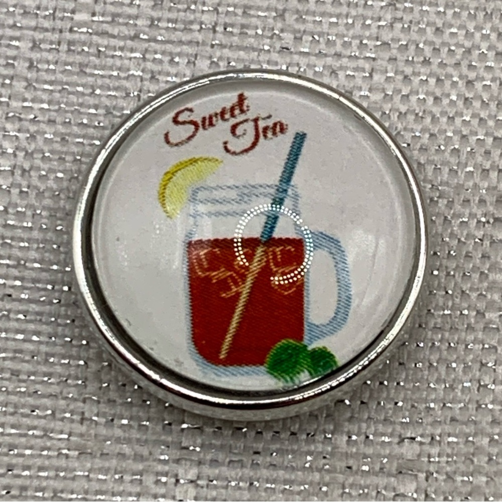 SWEET TEA Snap Button Charm - 18mm/20mm